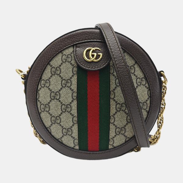 Ophidia Mini Monogram Coated Canvas Beige