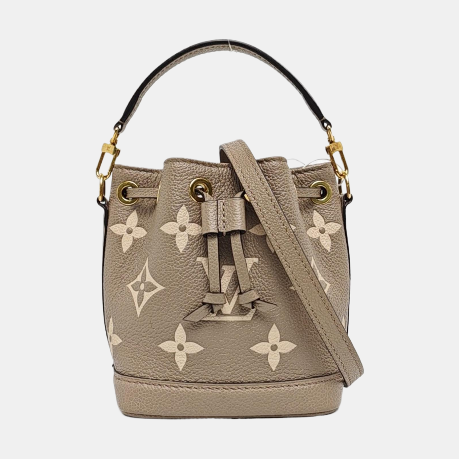NOÉ Nano Monogram Calfskin Gray