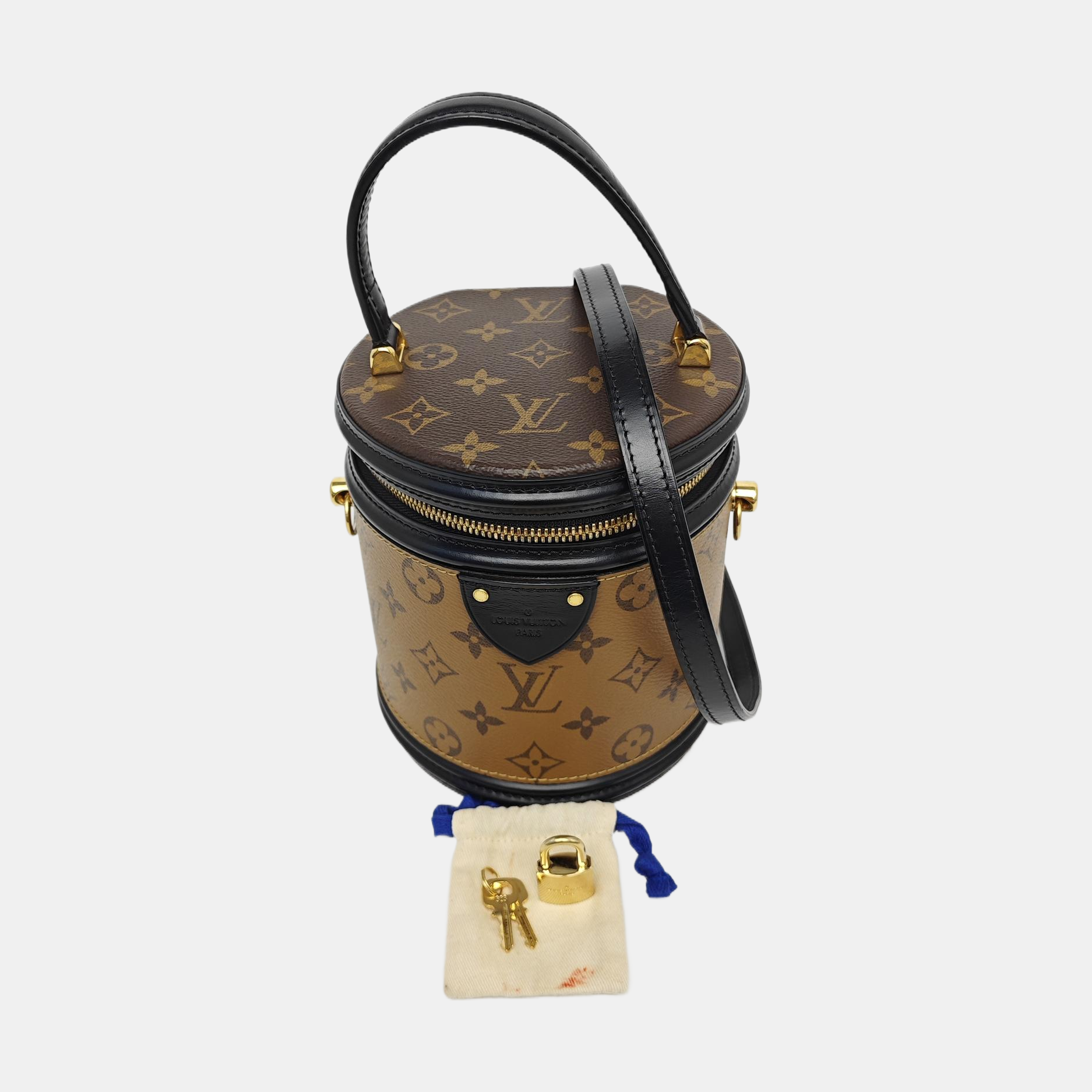 CANNES PM Monogram Coated Canvas Brown
