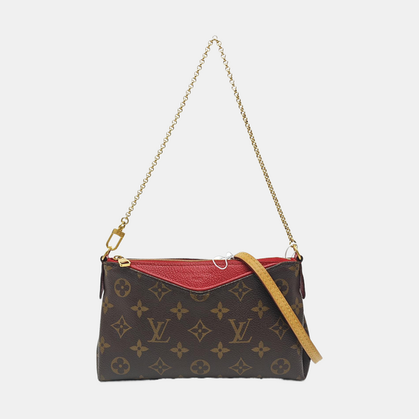 PALLAS BB Monogram Coated Canvas Brown