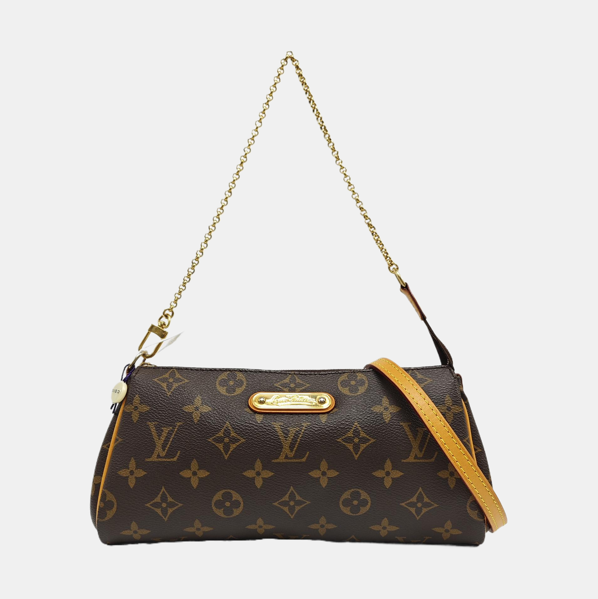 EVA Monogram Coated Canvas Brown