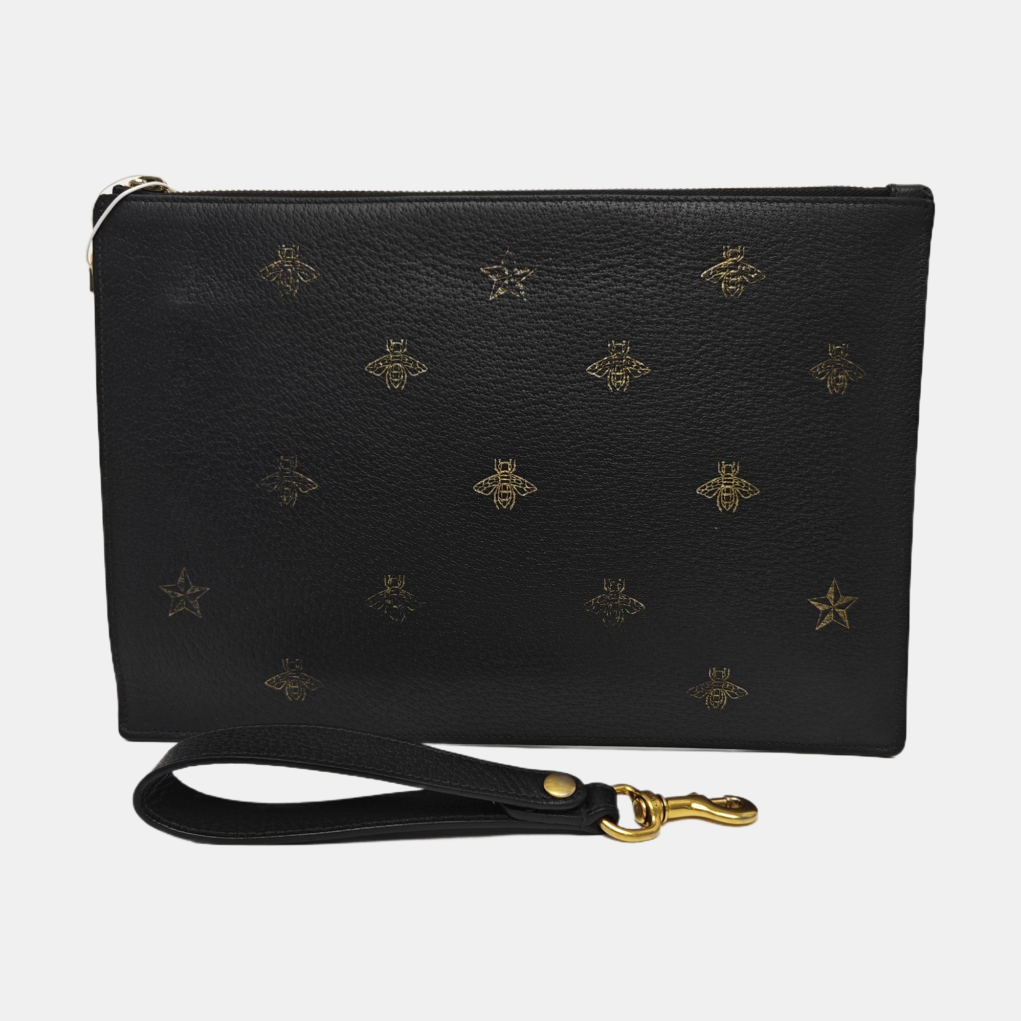 Bee Web Calfskin Black