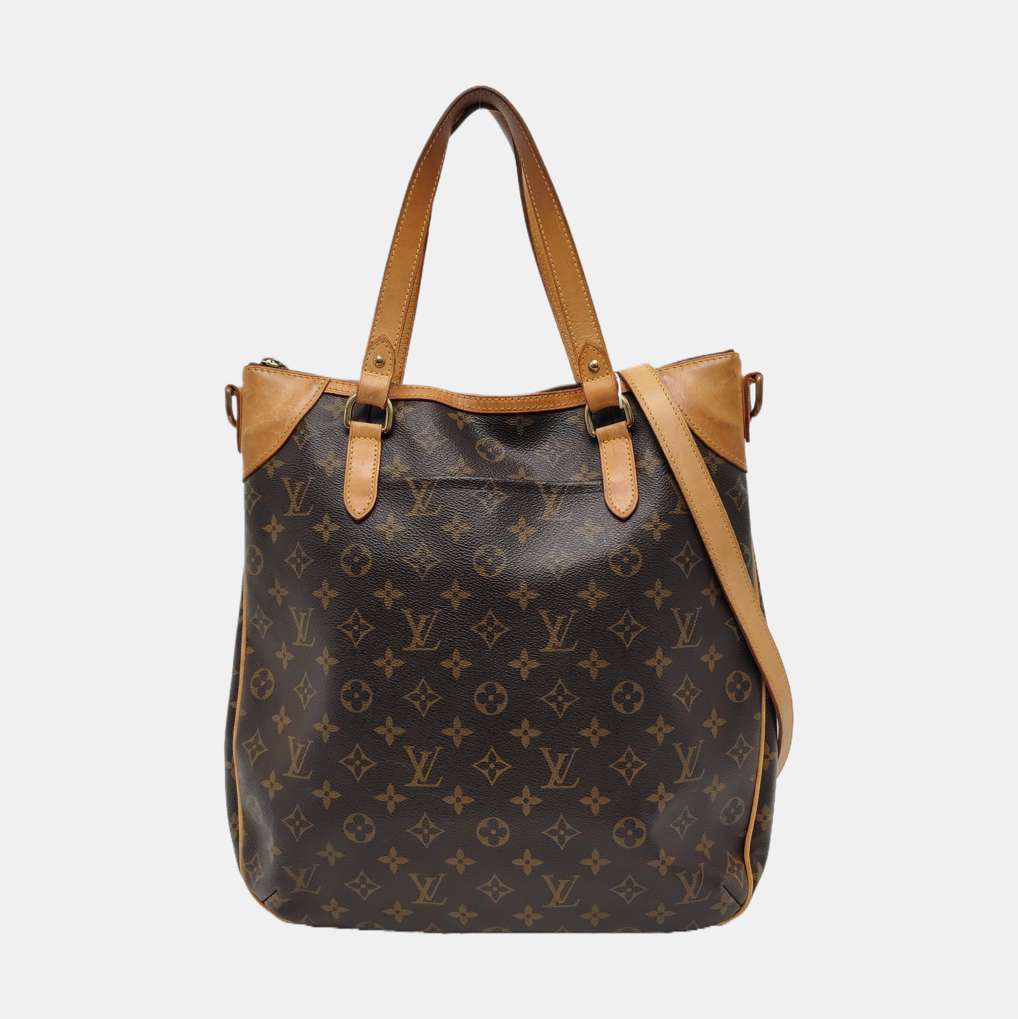 ODEON Monogram Coated Canvas Brown