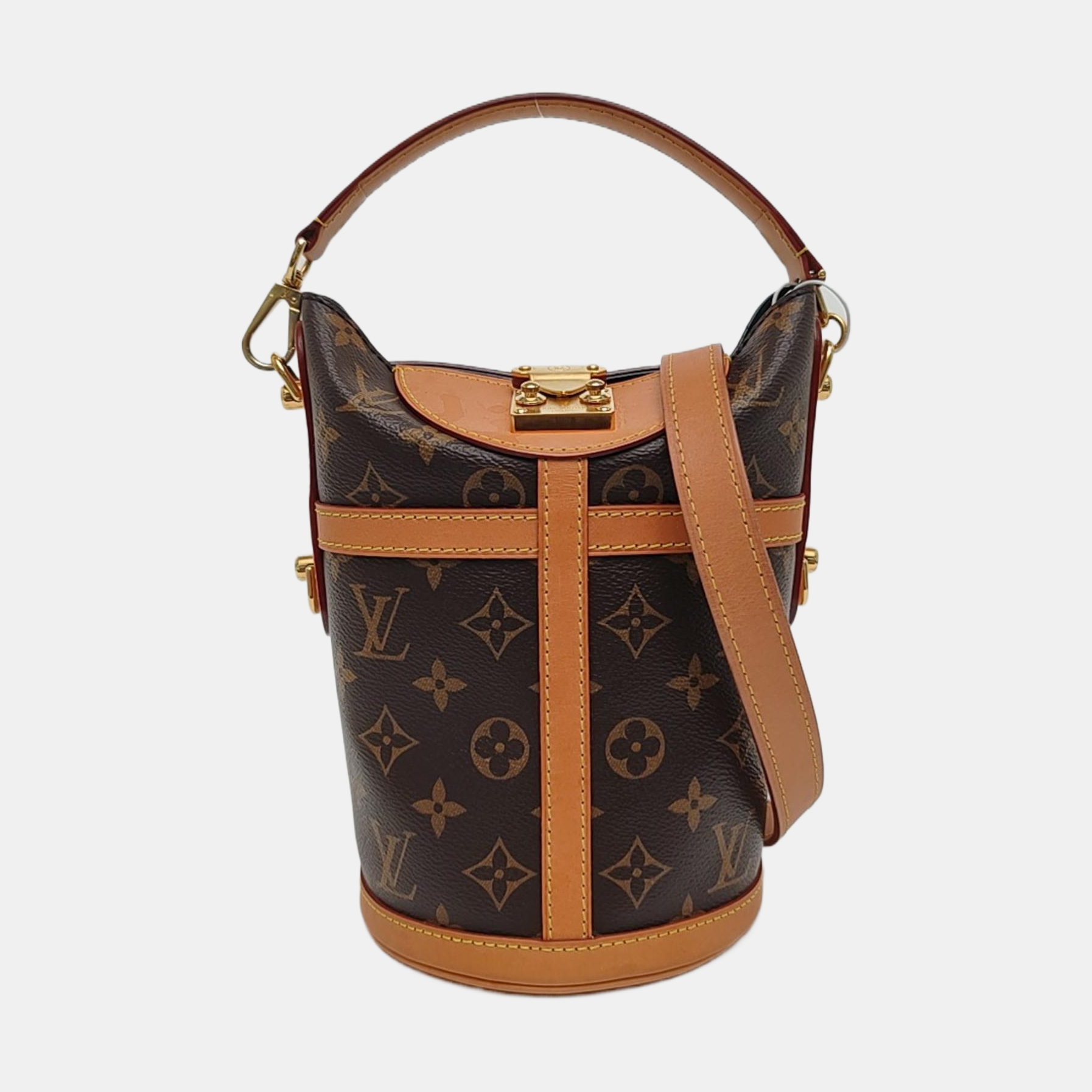 DUFFLE Monogram Coated Canvas Brown