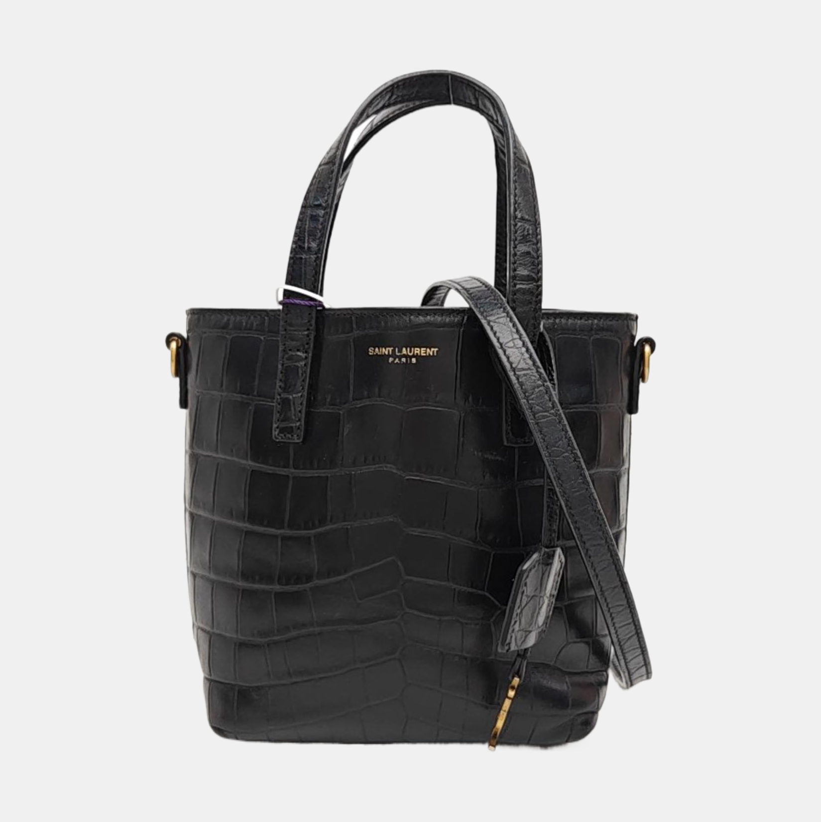 Calfskin Shoulder Bag Black
