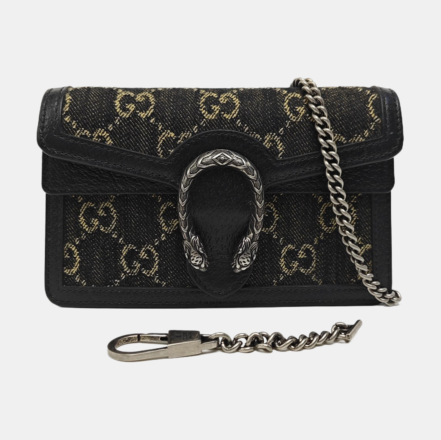 Dionysus Super Mini Monogram Denim Black