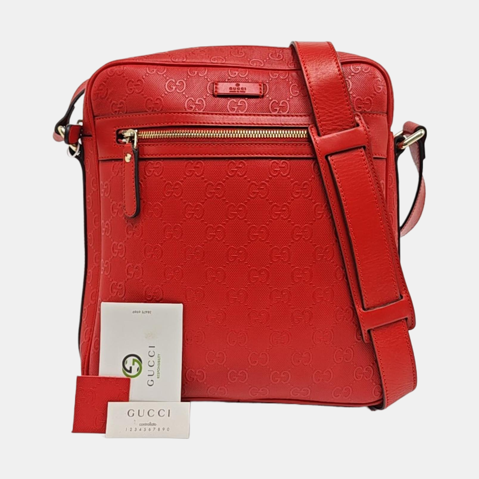 Calfskin Shoulder Bag Red