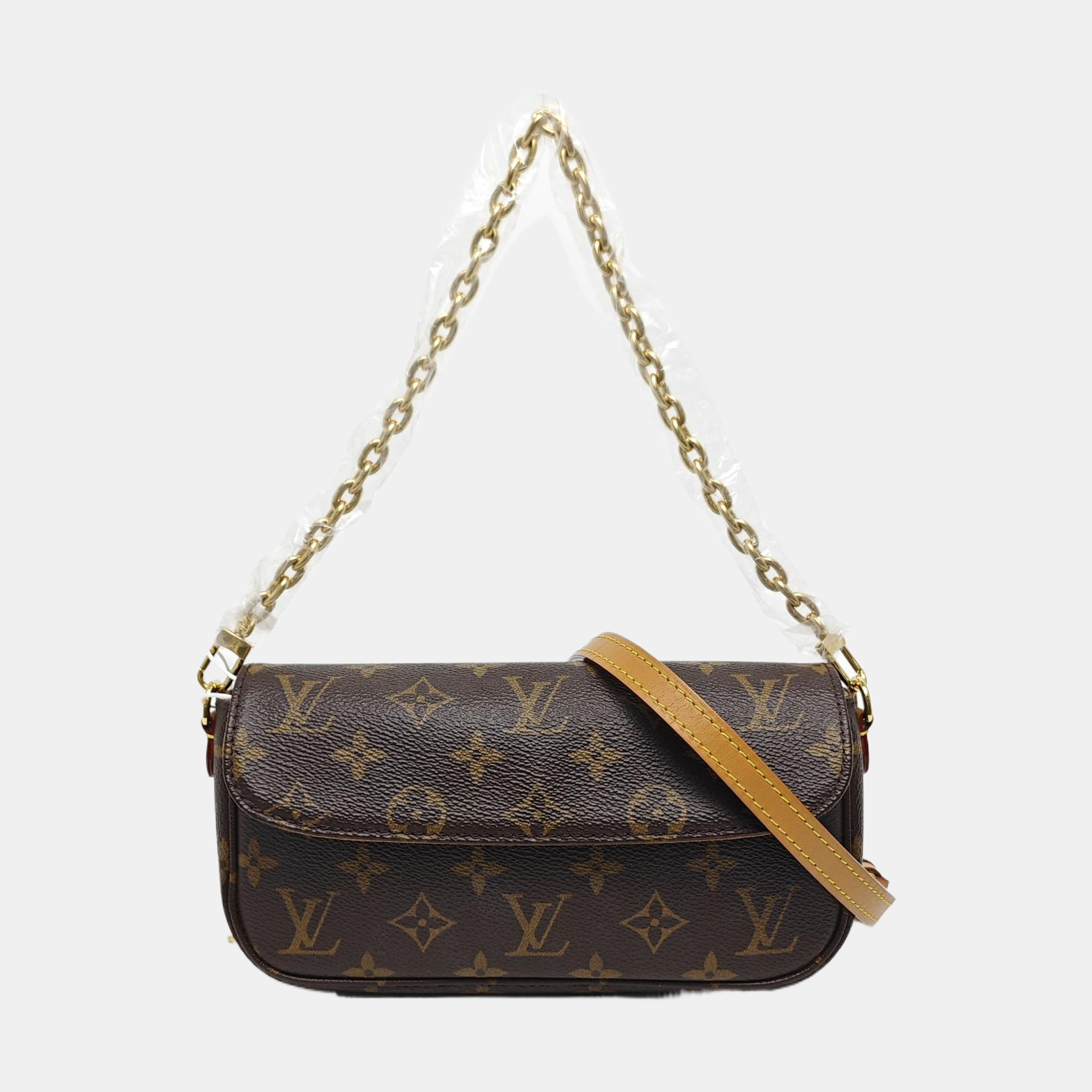 IVY Monogram Coated Canvas Brown