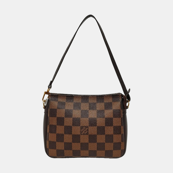 TROUSSE MAKE UP Damier Ebene Coated Canvas Brown