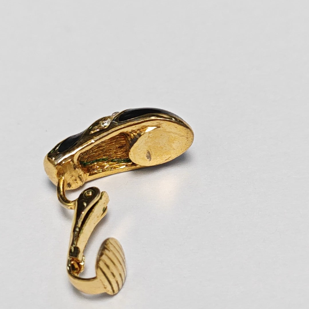 Metal Gold Clip On Earrings