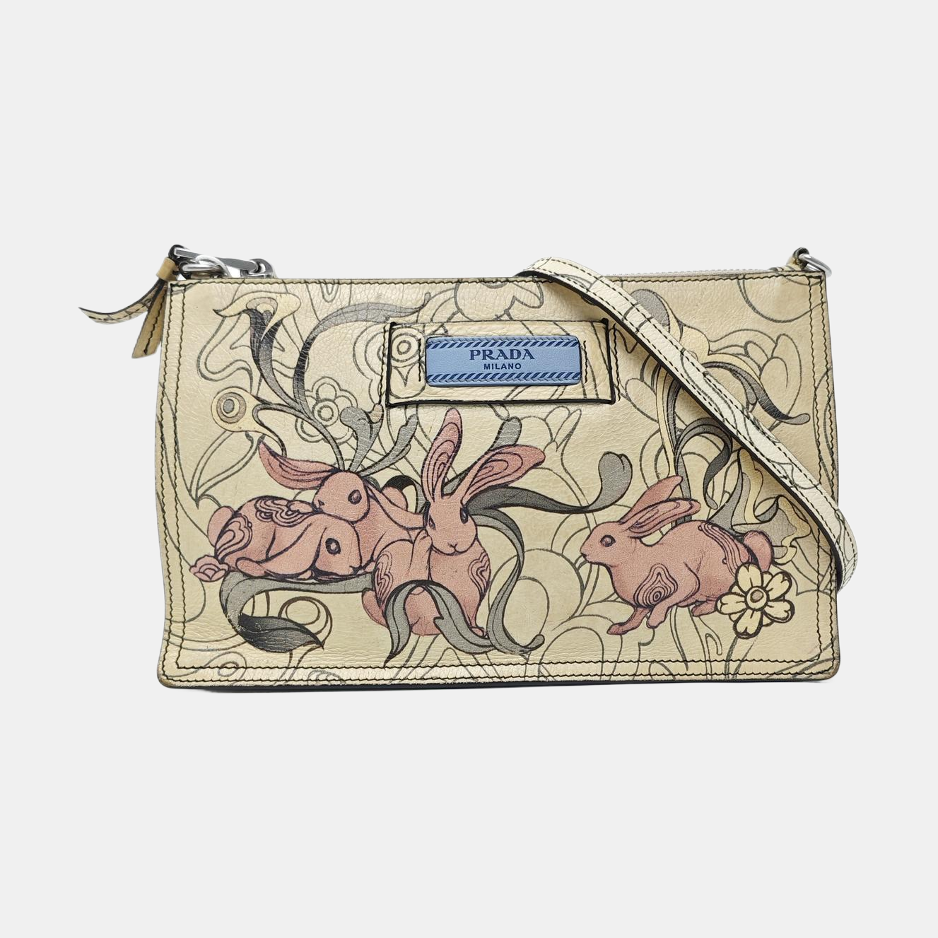 Calfskin Shoulder Bag White