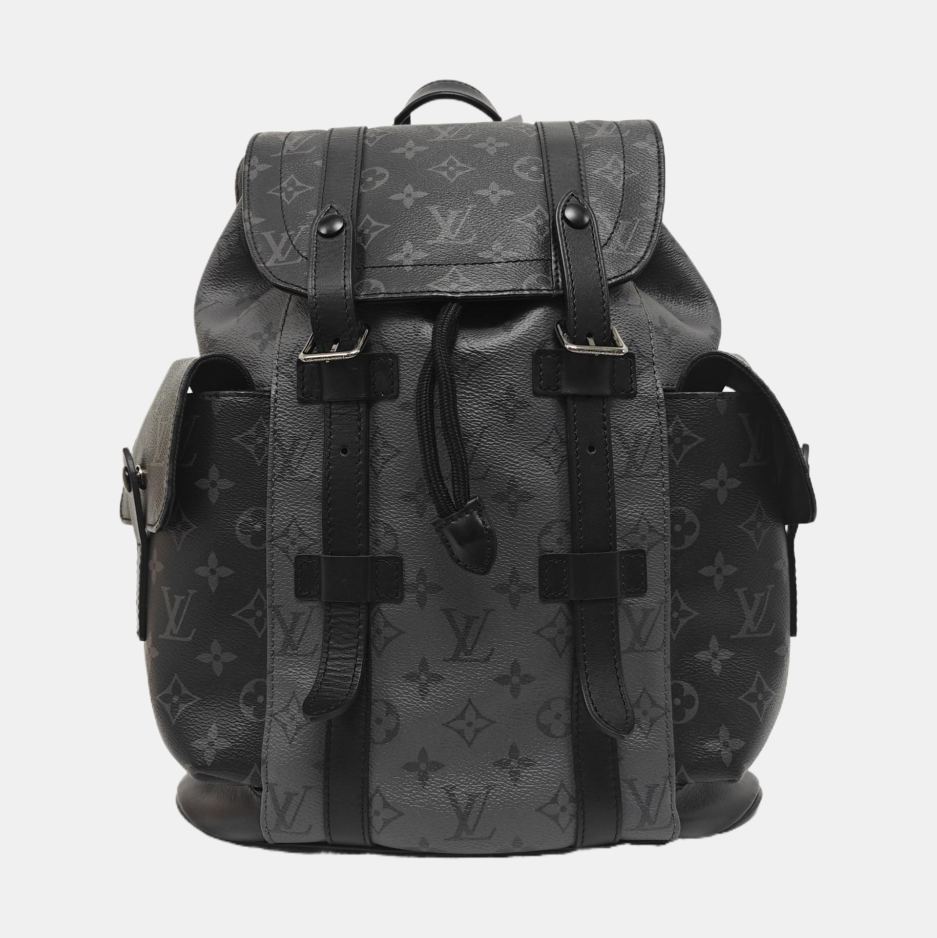 CHRISTOPHER PM Monogram Coated Canvas Gray