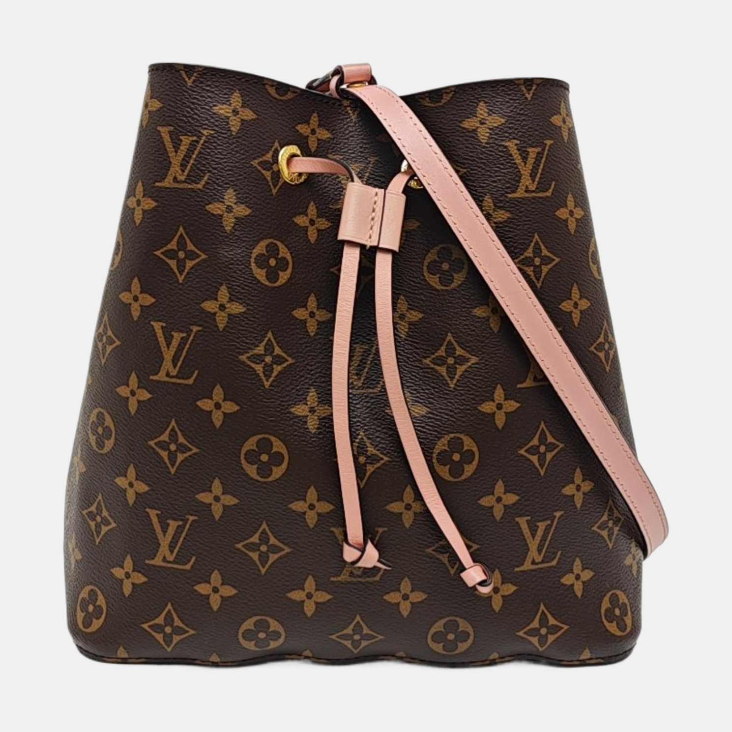 NÉONOÉ MM Monogram Coated Canvas Brown