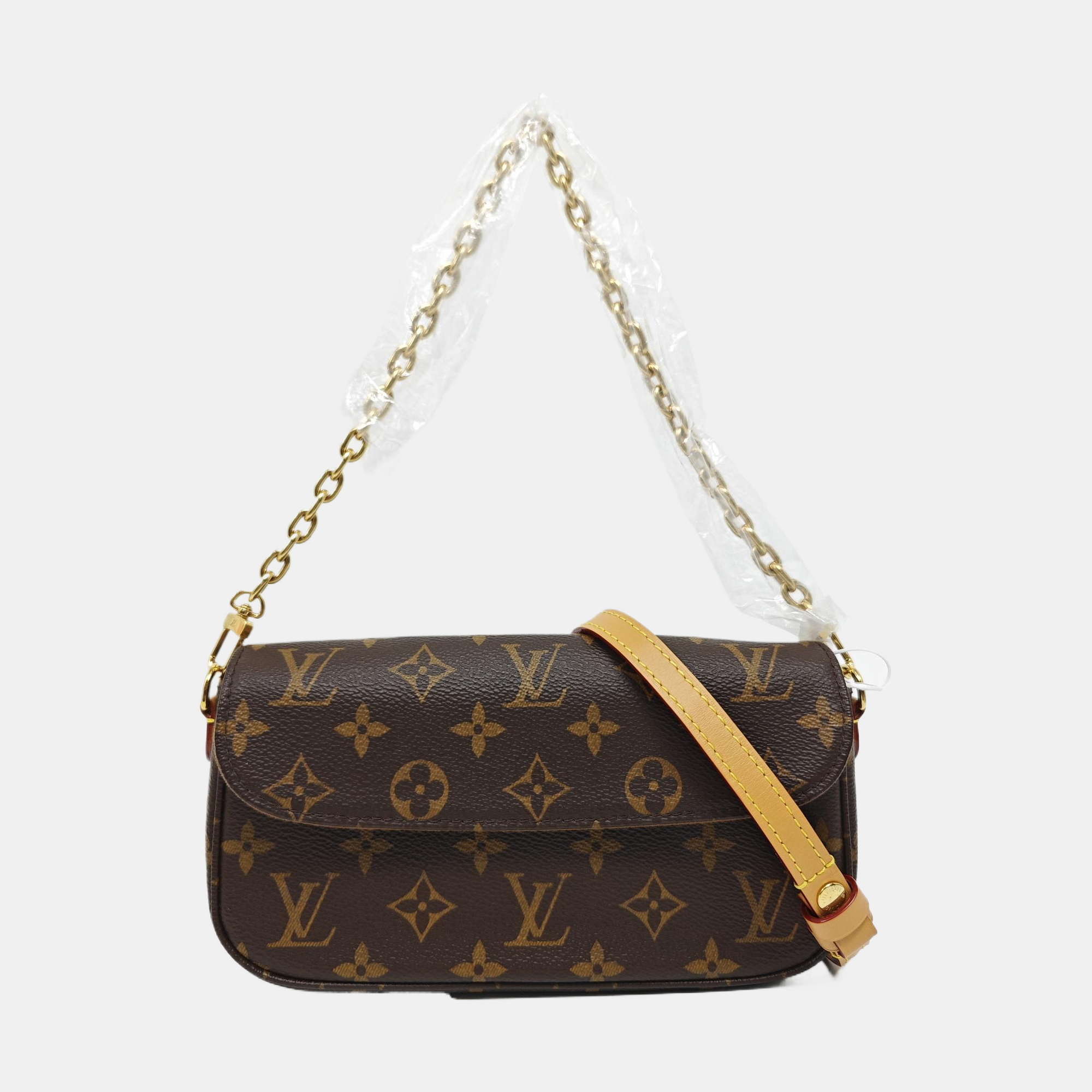 IVY Monogram Coated Canvas Brown