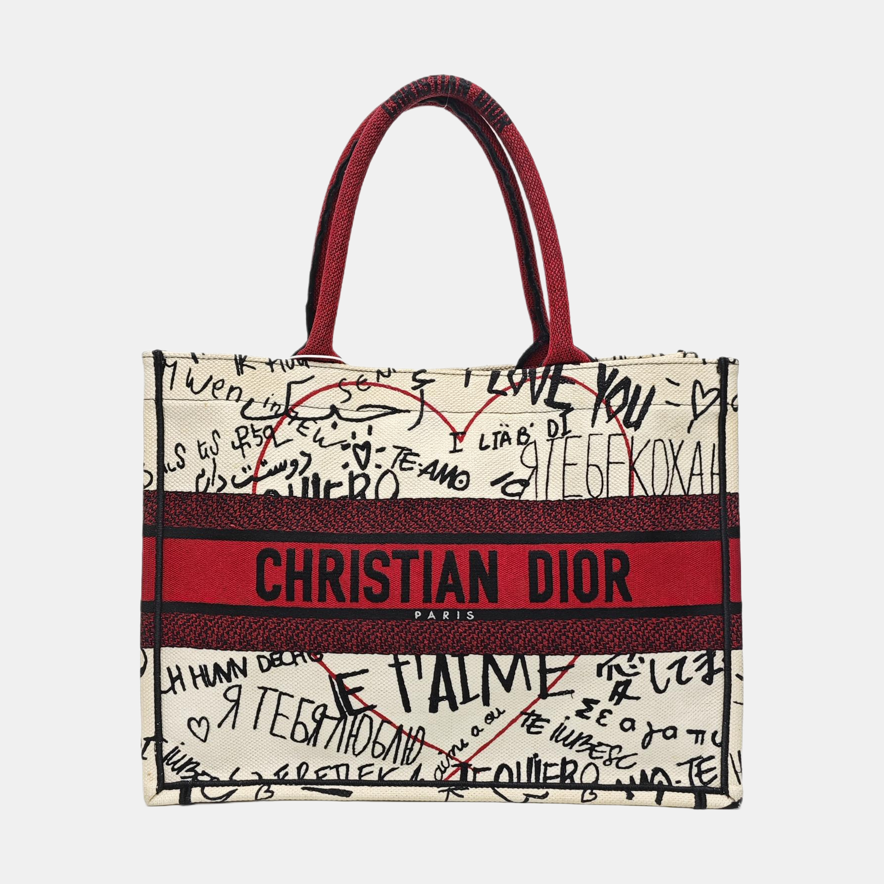 Book Tote Medium Canvas Multicolor