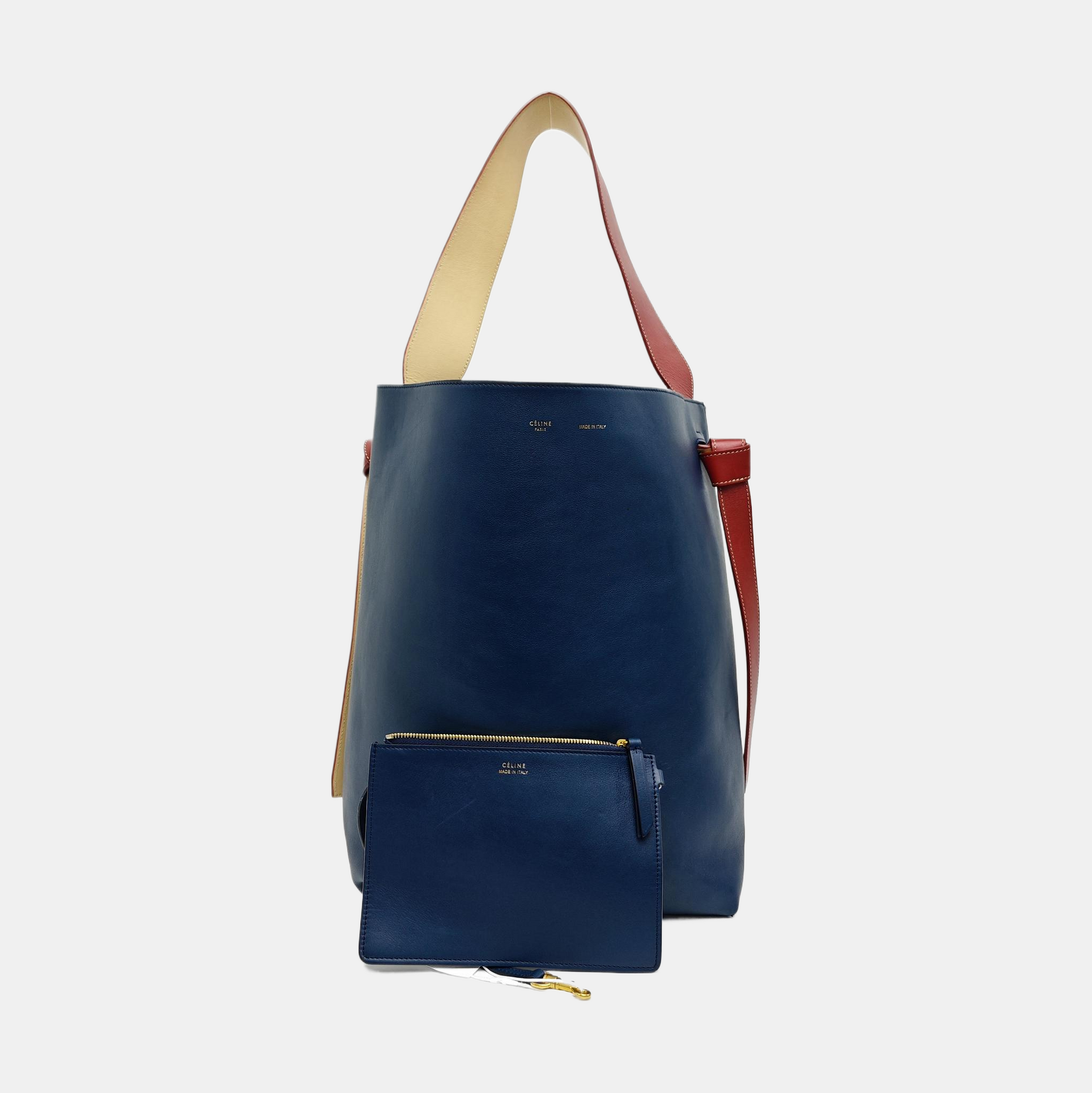 TWISTED CABAS Small Calfskin Blue