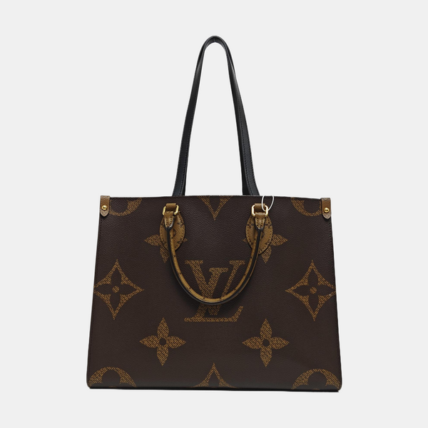 Authenticated pre-owned  ONTHEGO MM Monogram Coated Canvas Brown - Tote Bag at Looply