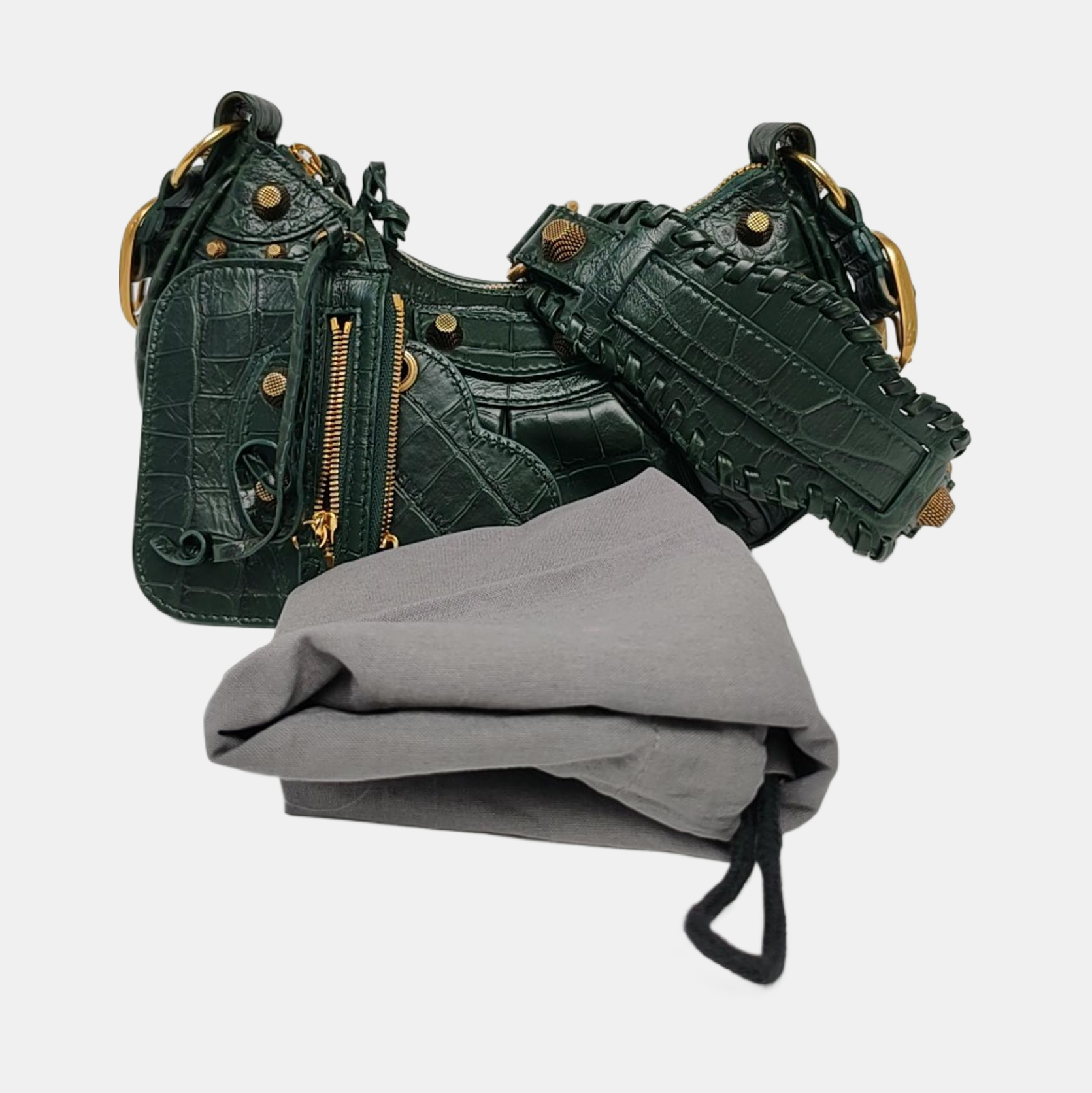 Le Cagole Small Calfskin Green