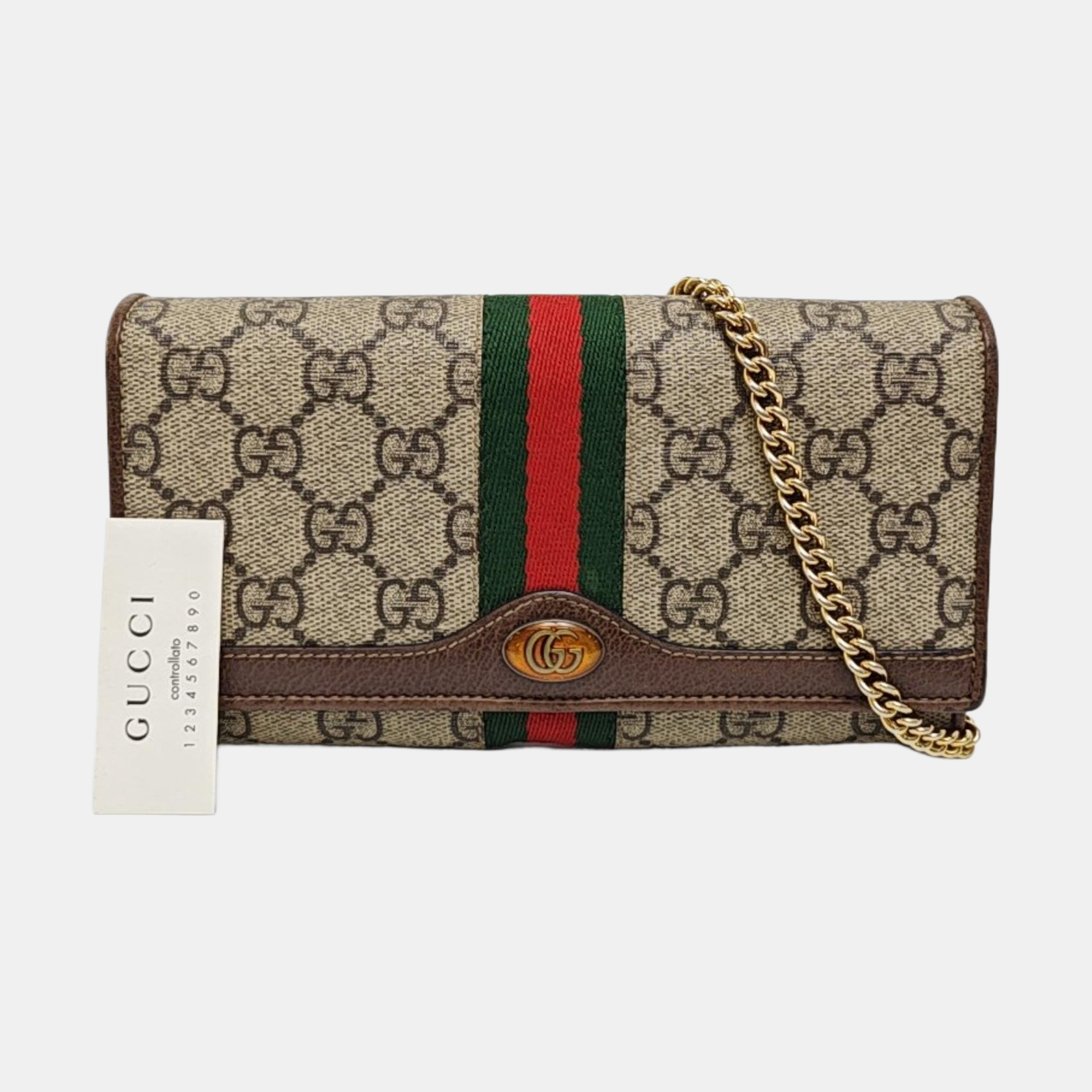 Ophidia Mini Monogram Coated Canvas Beige