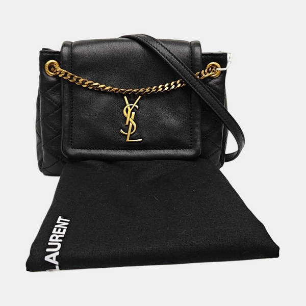 NOLITA Mini Quilted Lambskin Black