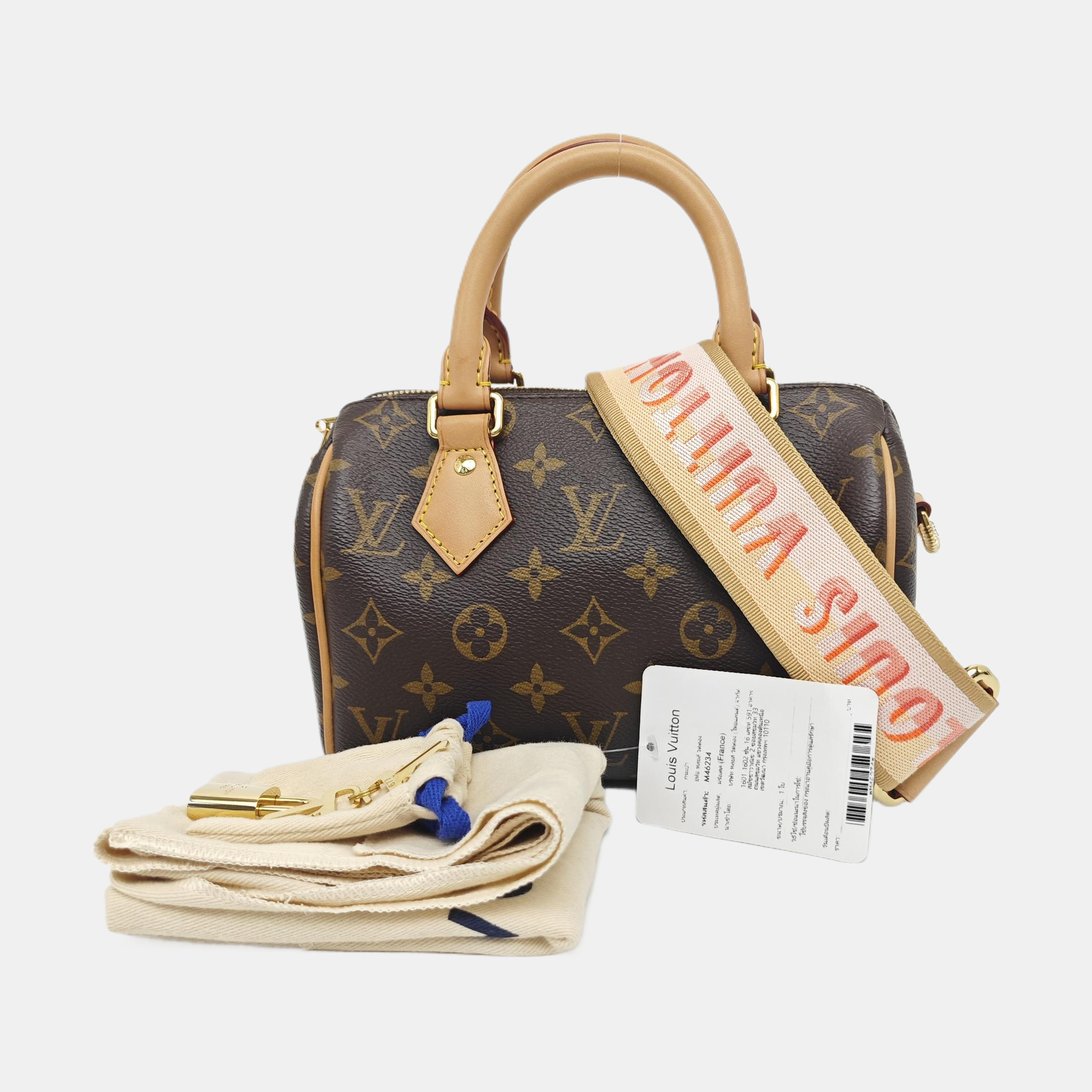 SPEEDY 20 Monogram Coated Canvas Brown