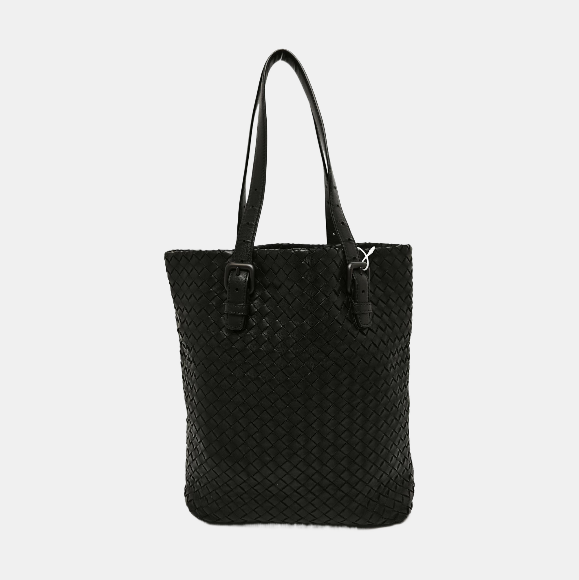 Lambskin Tote Bag Black