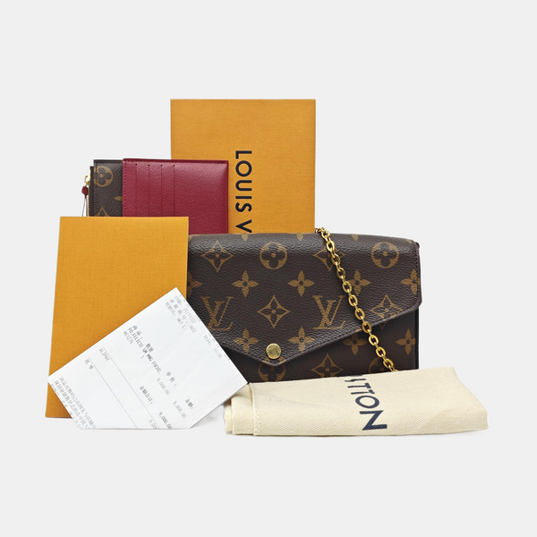 FÉLICIE Monogram Coated Canvas Brown