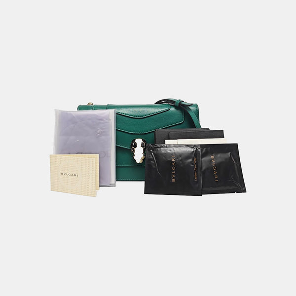 SERPENTI FOREVER Small Calfskin Green