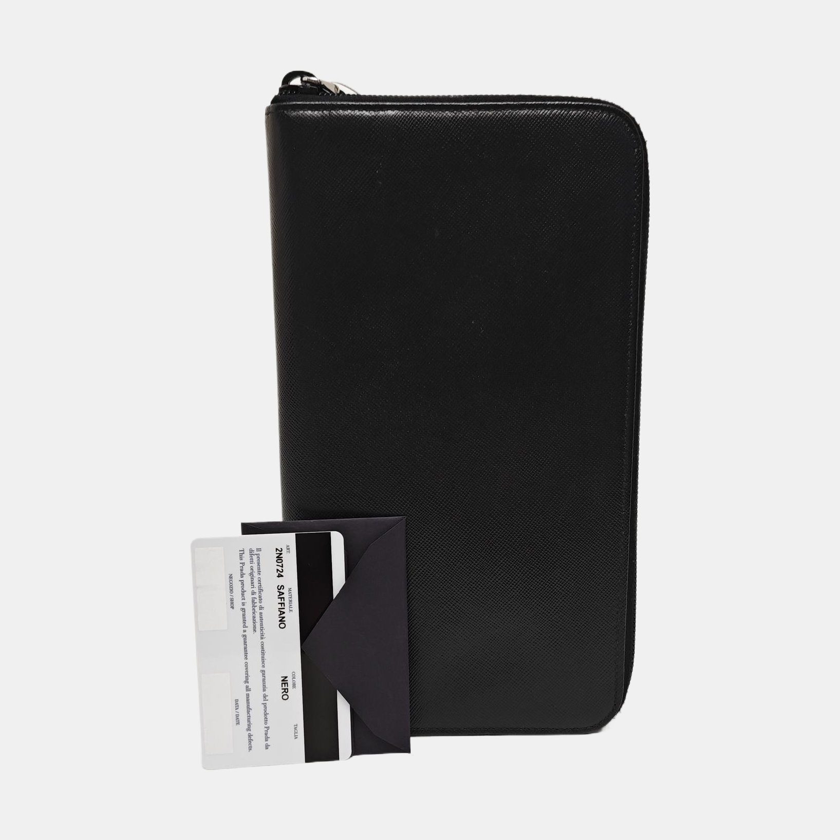 Saffiano Calfskin Wallet Black