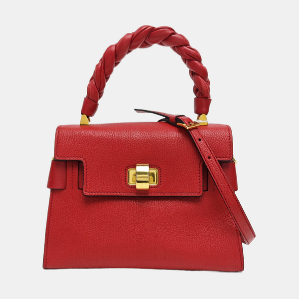 Calfskin Shoulder Bag Red