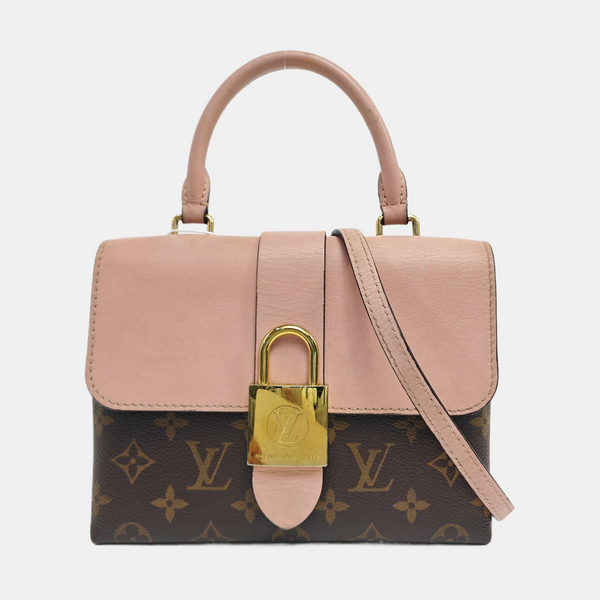 LOCKY BB Monogram Coated Canvas Pink
