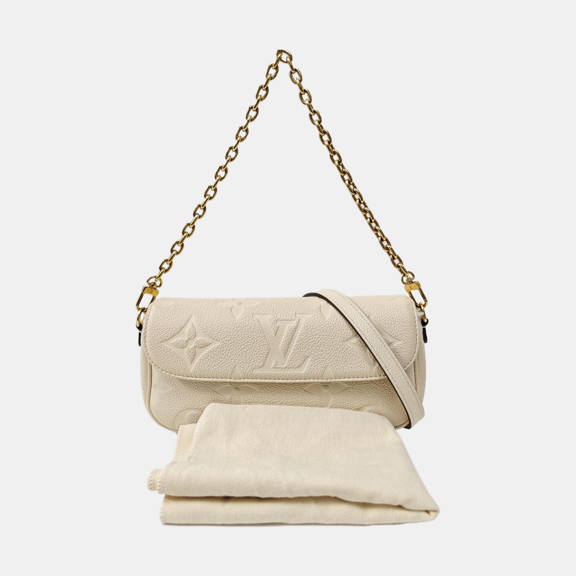 IVY Monogram Calfskin Beige