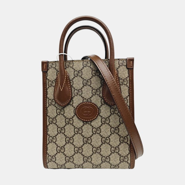 Retro Mini Monogram Coated Canvas Beige
