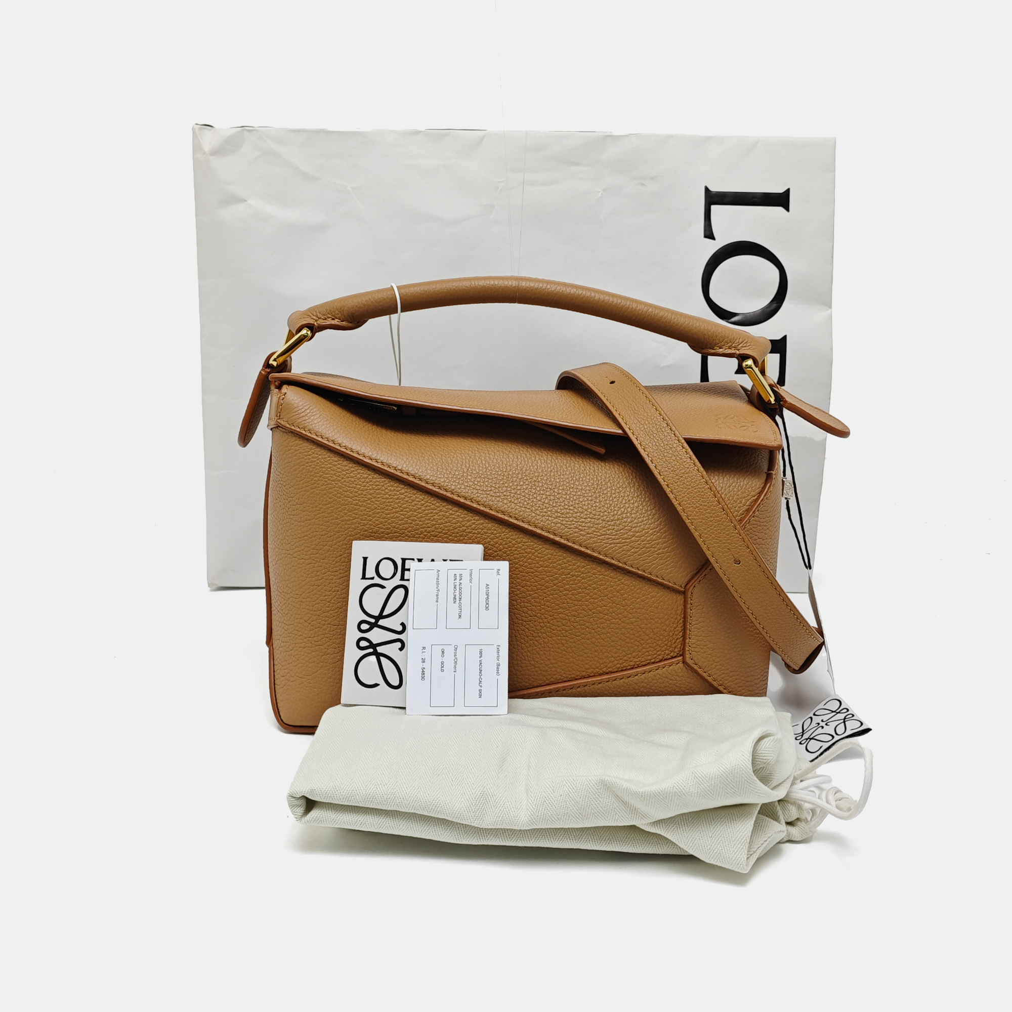 Puzzle Small Calfskin Brown