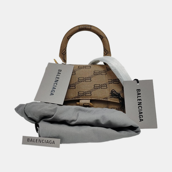 Hourglass XS Coated Canvas Brown