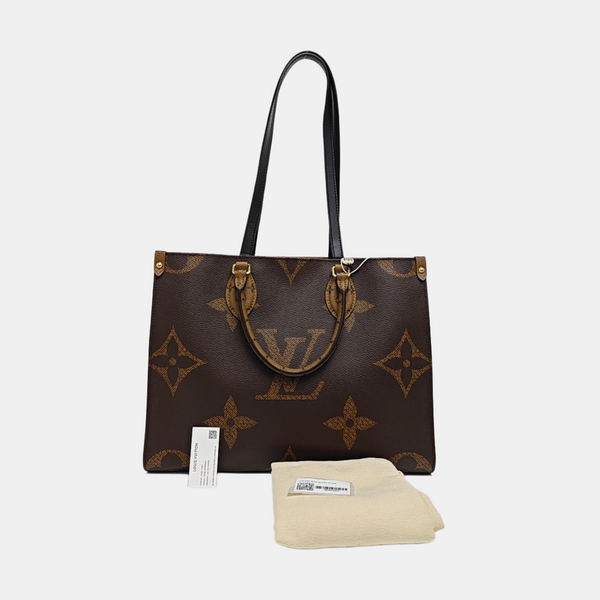 ONTHEGO MM Monogram Coated Canvas Brown