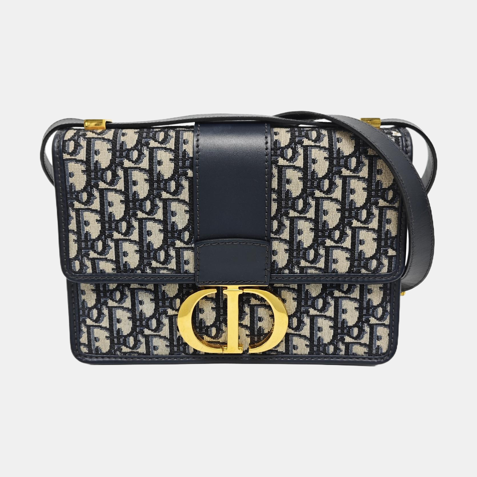 30 Montaigne Oblique Canvas Blue