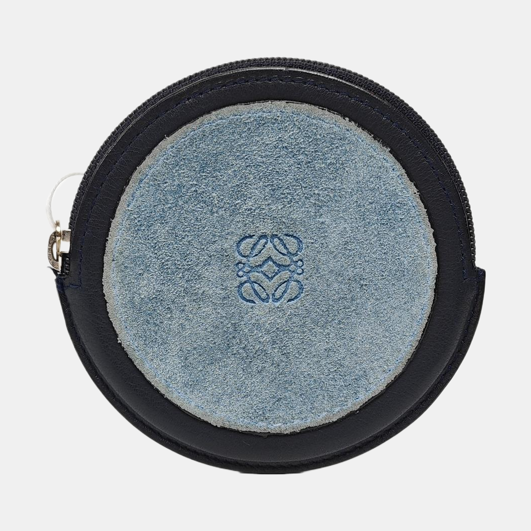 Charms Suede Blue Coin Purse