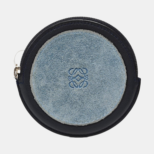 Charms Suede Blue Coin Purse