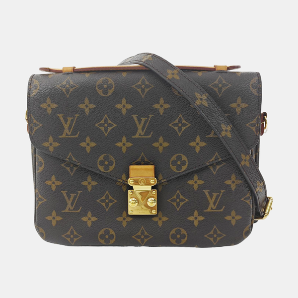 MÉTIS MM Monogram Coated Canvas Brown