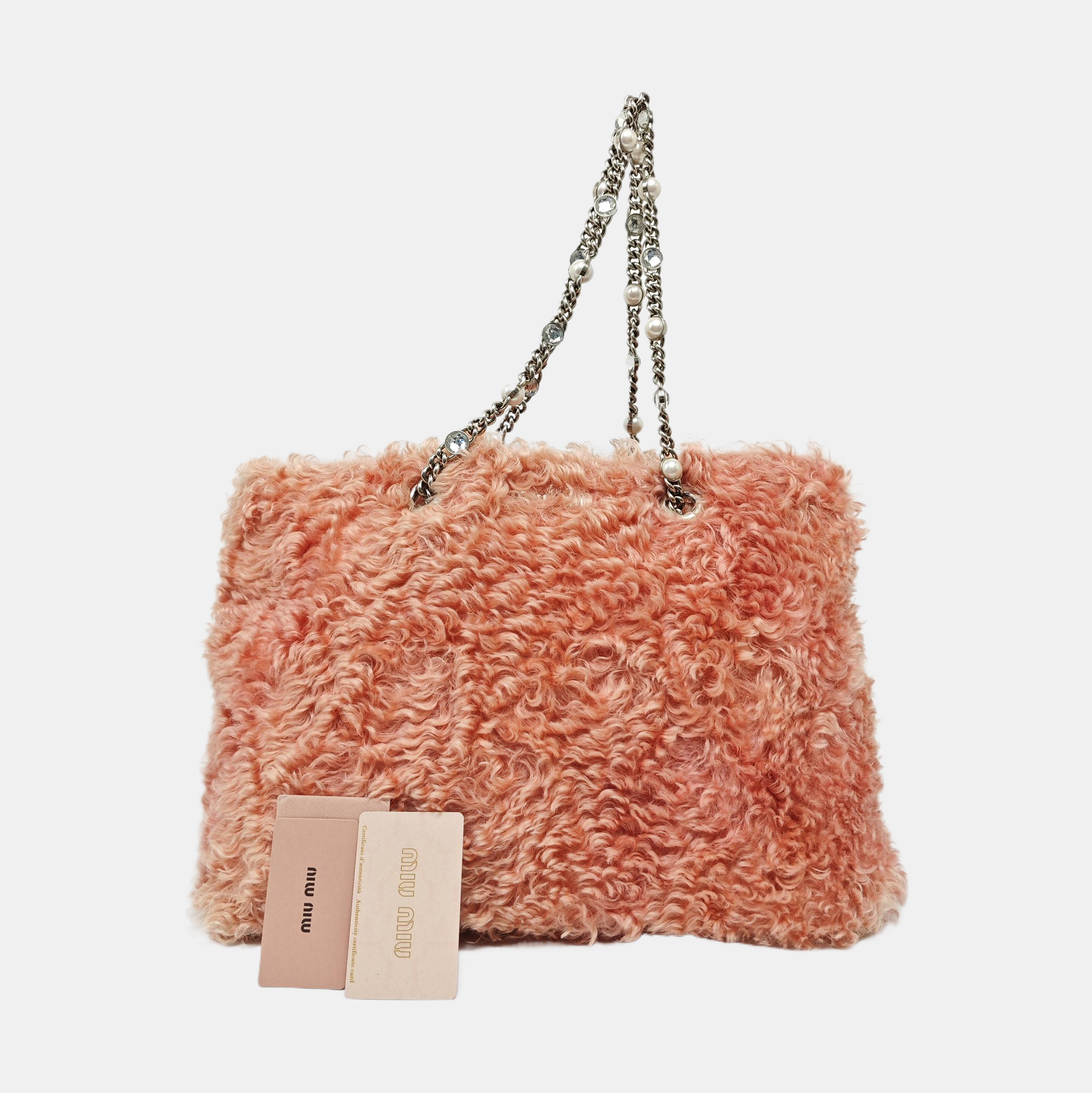 Fabric Shoulder Bag Red
