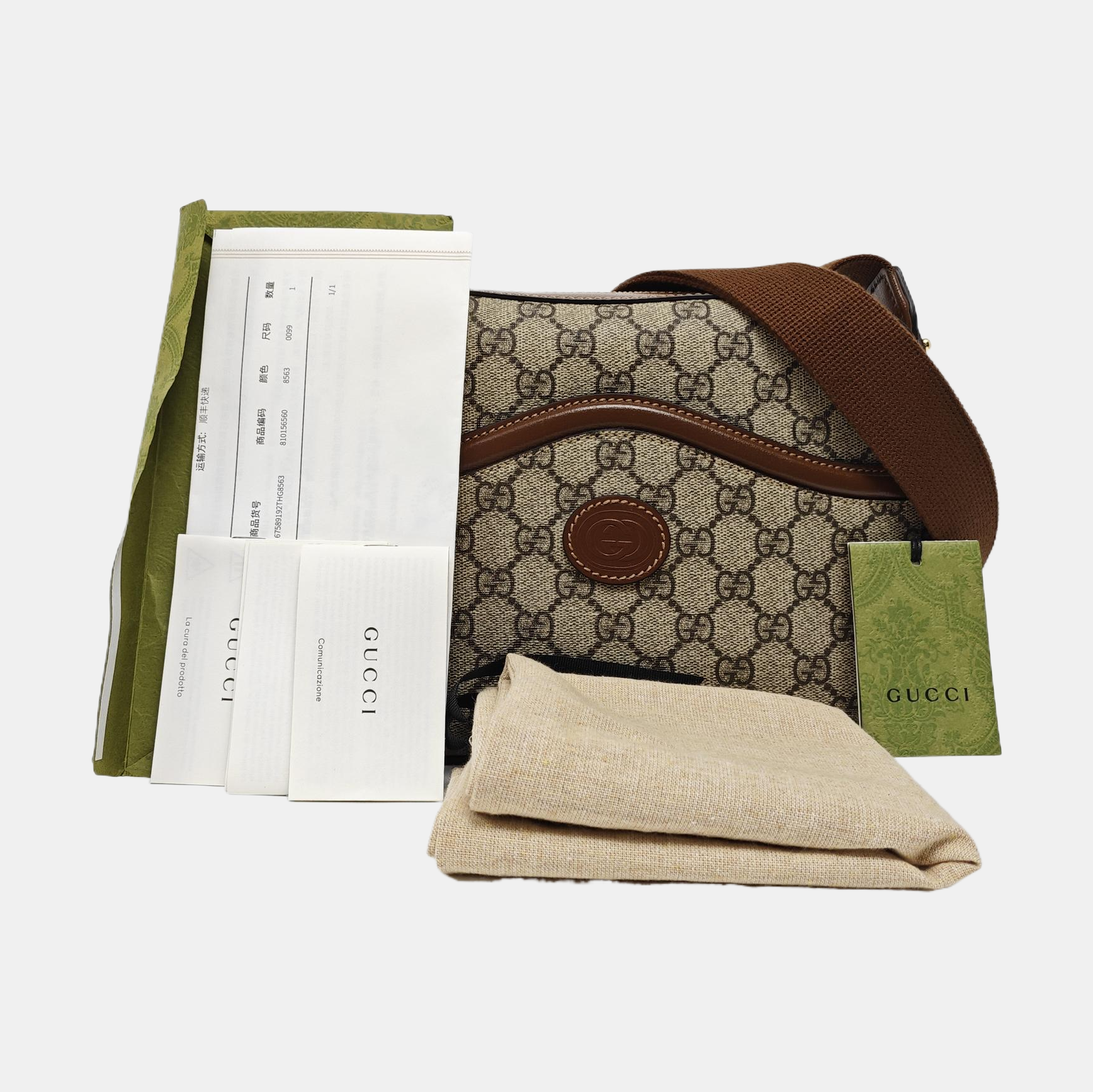 Monogram Coated Canvas Shoulder Bag Black