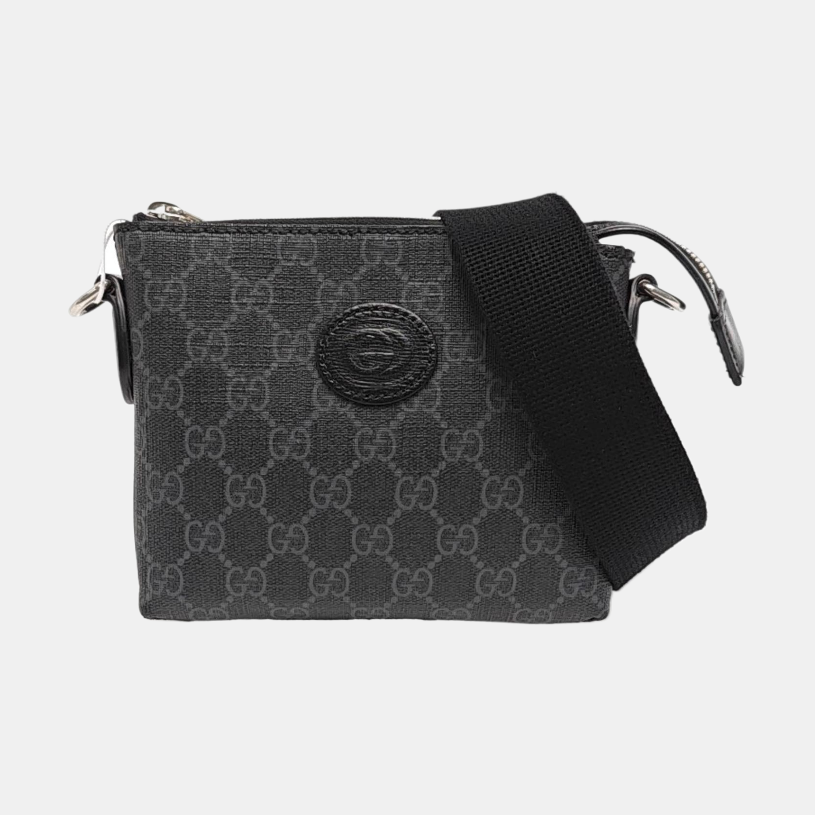 GG Supreme Monogram Coated Canvas Black
