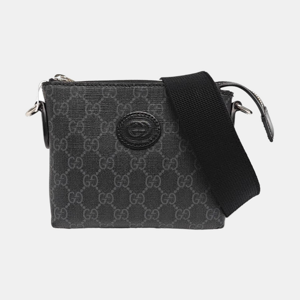 GG Supreme Monogram Coated Canvas Black