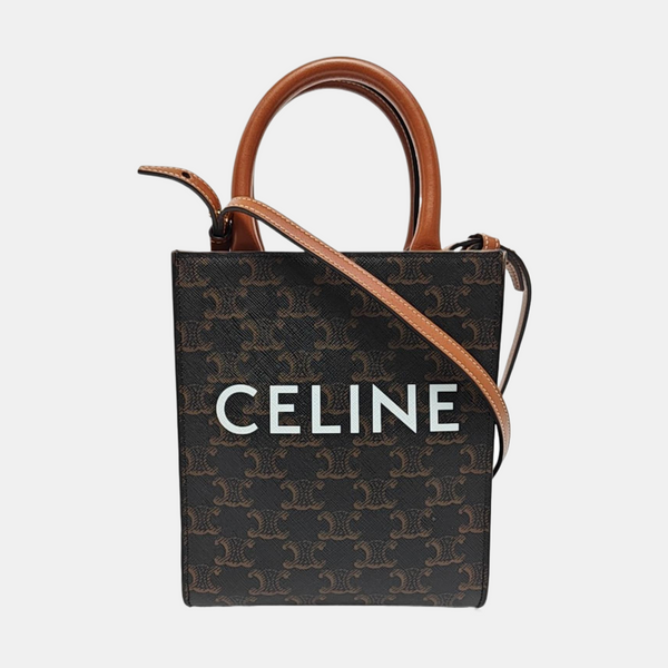 CABAS CELINE Mini Coated Canvas Brown