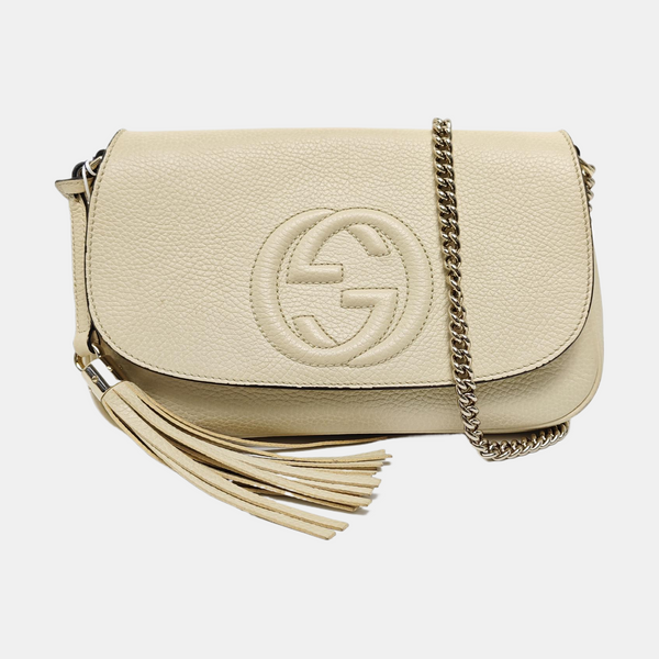 Authenticated pre-owned  Soho Calfskin Beige - Shoulder Bag at Looply