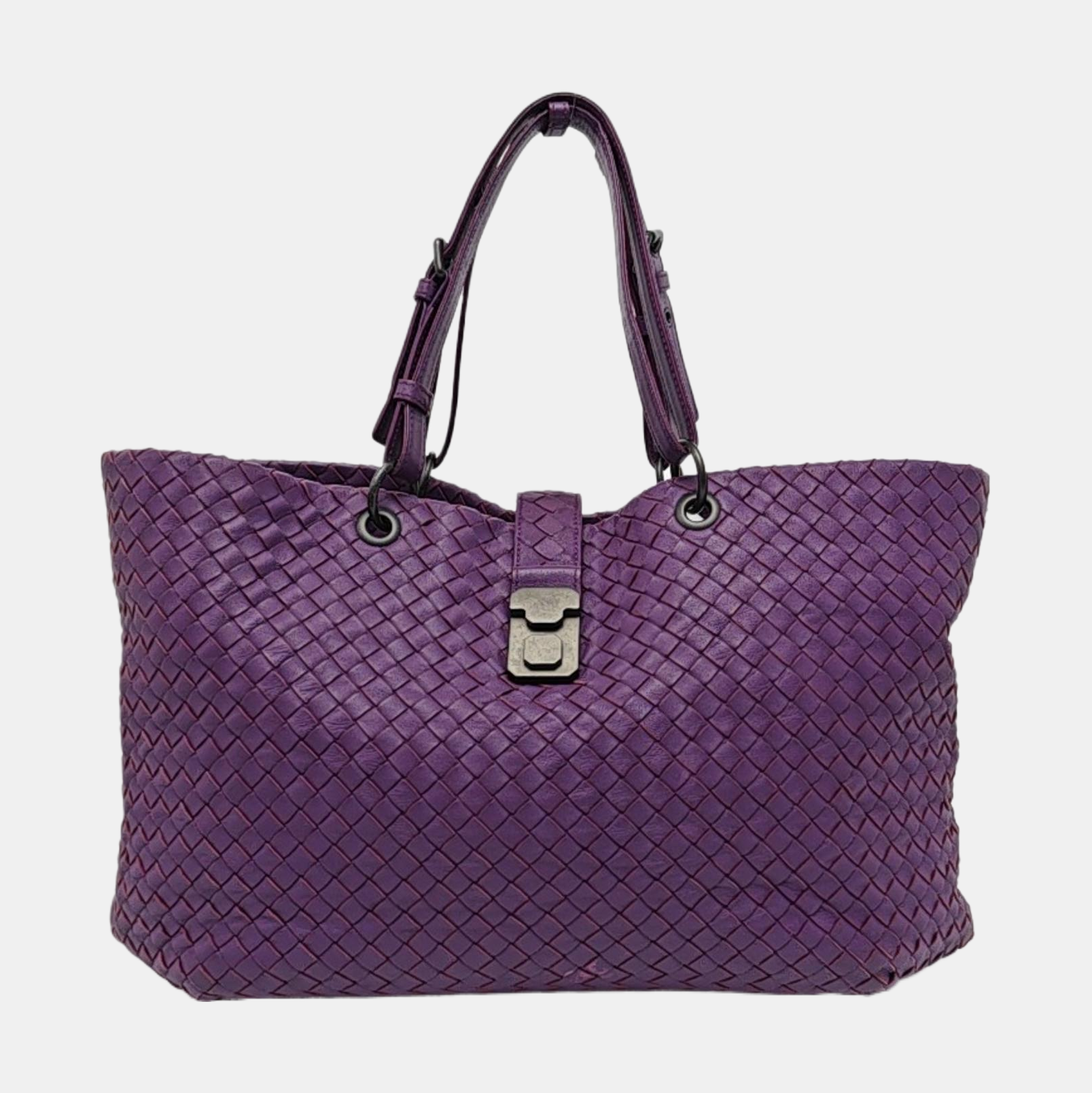 Authenticated pre-owned  Roma Lambskin Purple - Tote Bag at Looply