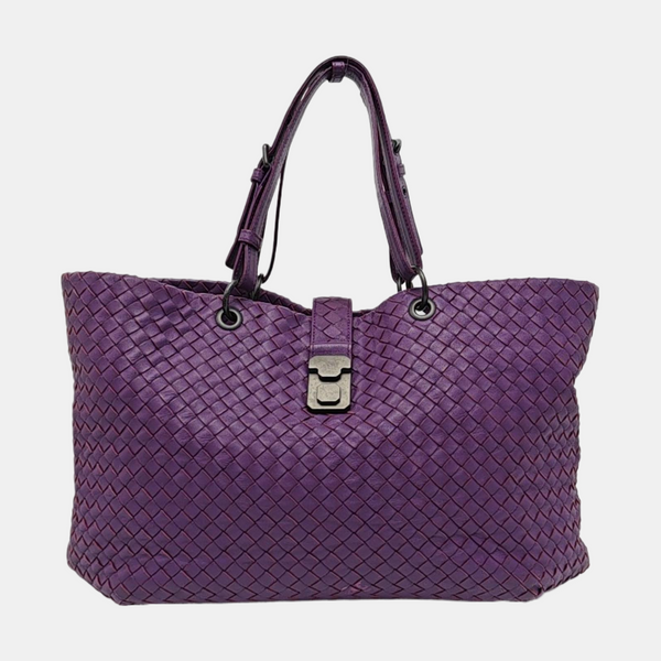 Authenticated pre-owned  Roma Lambskin Purple - Tote Bag at Looply