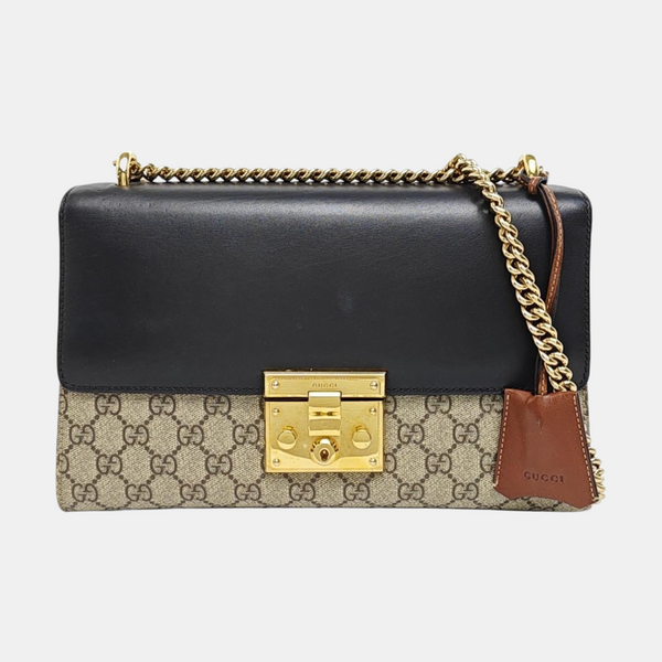 Authenticated pre-owned  Padlock Medium Monogram Coated Canvas Multicolor - Shoulder Bag at Looply