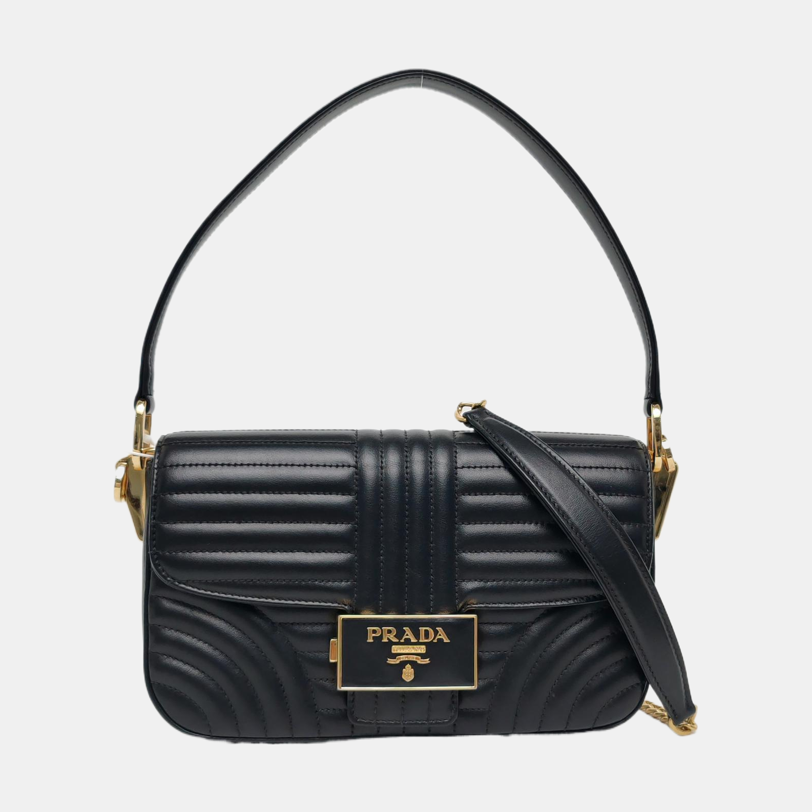 Diagramme Quilted Calfskin Black